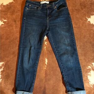 Signature by Levi Strauss Dark Blue Boyfriend Jeans